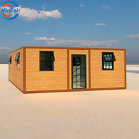Maison préfabriquée modulaire moderne WinFair China, conteneur préfabriqué avec 2 chambres et salle de bain pour habitation / Casa Container