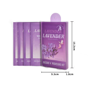 Kit pedikur 4 langkah mewah, Kit <span class=keywords><strong>Spa</strong></span> rendam Scrub kaki perawatan kulit kupas kaki dalam kotak - Product Image 6