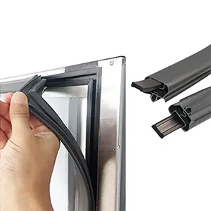Produsen grosir plastik karet ekstrusi freezer/kulkas/kulkas pintu penyegelan gasket magnetik strip