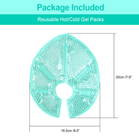 Fournitures de thérapie de réadaptation OEM Boost Milk Let-Down Ice Pack Hot and Cold Plush Breast Gel Bead Pads