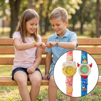 Montre de poignet ludique pour enfants, design lapin, fusée et espace, idéale pour les fêtes