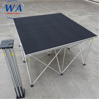 Contreplaqué pliable en aluminium scène d'événement portable mobile scène en aluminium assembler