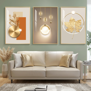 LIUZEYUE-Hand Crafted Metal Artwork 3D Wall Art Portrait Decorations <b>for</b> Living Room 31.5"x31.5" with Wood <b>Frame</b> - Product Image 2