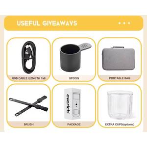 Tout nouveau design extérieur portable cafetière expresso machine à dosettes machine à café en poudre <span class=keywords><strong>ou</strong></span> <span class=keywords><strong>capsule</strong></span> rechargeable par USB en déplacement - Product Image 6