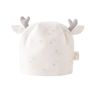 Bébé Bonnet en coton double couche Nouveau-né Unisexe Teint uni Printemps et automne Ensemble de bonnet - Product Image 4