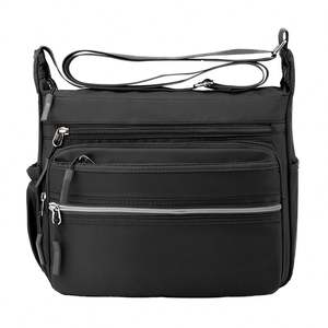 Black Waterproof <b>Crossbody</b> <b>Bag</b> Fashionable and Multifunctional Men's <b>Crossbody</b> <b>Bag</b> Lightweight and Durable Shoulder <b>Bag</b> - Product Image 1