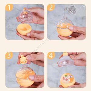 แม่พิมพ์ซิลิโคนทรงกลมขนาดใหญ่สำหรับทำน้ำแข็งก้อนใหญ่ 6 ซม. รุ่น DD1550 สำหรับฤดูร้อน พร้อมฝาปิด สำหรับทำวิสกี้ - Product Image 5