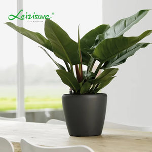 Macetas Decorativas de Jardín Estilo <span class=keywords><strong>Bali</strong></span> Doradas Pintadas, Macetas de Estilo <span class=keywords><strong>Japon</strong></span>és con Cilindro de Autorriego, Maceta - Product Image 4