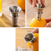 Handmatige roestvrijstalen mini fruit- en groentesapcentrifuge, handbediende sinaasappelsapmaker, vaatwasserbestendig, makkelijk schoon te maken, nieuwstaat