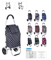 Promotion : Chariot de courses unisexe de luxe à 3 roues en aluminium, design écologique, durable, 600D, 25 kg, idéal pour la maison et le supermarché