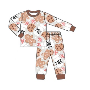 2024 nueva ropa de invierno para niños algodón lindo pingüino Oso <span class=keywords><strong>Polar</strong></span> estampado conjunto de manga larga pijamas cómodos para bebés - Product Image 4