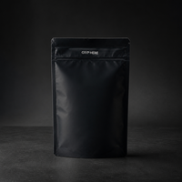 Pochette transparente personnalisée avec fermeture éclair pour l'emballage de collations alimentaires, sac en plastique transparent refermable