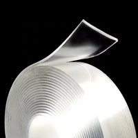 Cinta Nano Acrílica Invisible de Doble Cara Activada por Agua, Membrana Impermeable Ultrafina, Adhesivo Sensible a la Presión para el Hogar