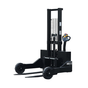 新しいラフオフロード1.5トンフォークリフトオフロードホイール付き鉛電池電池電気フォークリフト全地形スタッカー - Product Image 1