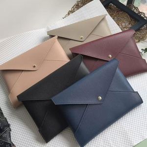 RTS PU Leather Envelope Button Women Clutch Bag Coin Card <b>Wallet</b> <b>Holder</b> Compact Multifunctional Portable Travel Phone Pouch - Product Image 4