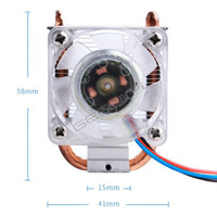 Geeekpi 52Pi EP-0107 Raspberry Pi 4B/3B/3B+ Ventilateur de refroidissement ICE Tower - Refroidisseur RGB E775