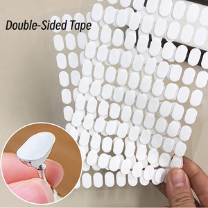 100 pièces/feuille de ruban <span class=keywords><strong>adhésif</strong></span> <span class=keywords><strong>double</strong></span> <span class=keywords><strong>face</strong></span> en gel pour <span class=keywords><strong>ongles</strong></span>, colle adhésive transparente, autocollants pour manucure, présentoir d'art, pratique en salon, présentation - Product Image 4