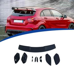 สปอยเลอร์หลัง Mercedes-Benz A-Class W176 ABS สีดำ สไตล์ AMG Ducktail สำหรับกันชนหลัง ปี 2013-2018 - Product Image 1