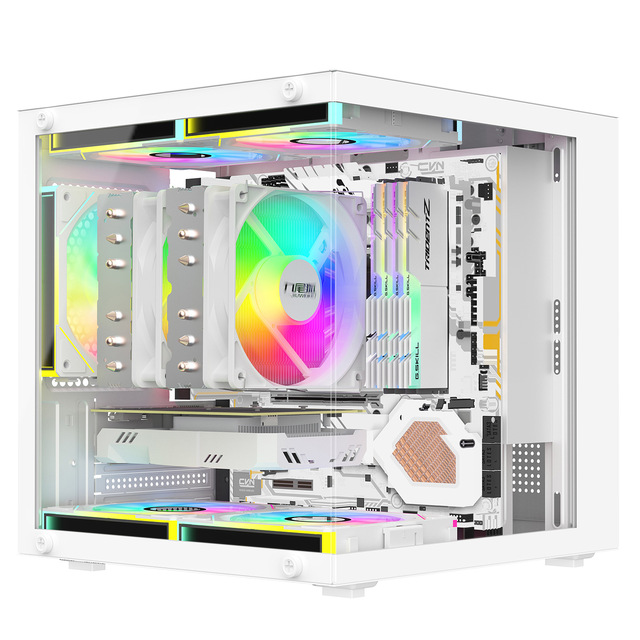 D300 WH/BK Full Tower Gaming PC Case with Fans New Release