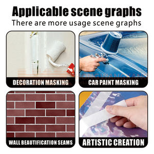 HWK Fábrica Personalizado Azul Anti-UV Pintura Do Carro Fita Adesiva Pressão Sensível Anti-Estático e Gravável Papel Crepe Tape - Product Image 6