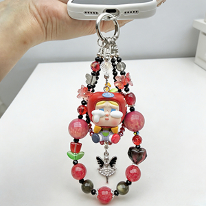 Amplia Variedad de Estilos Disponibles, Cadena para Teléfono con Cuentas de la Figura Crybaby de Pop Mart, Llavero Personalizable para Teléfono - Product Image 6