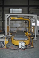 Machine d'emballage étirable de film de palette de type bras rotatif à grande vitesse en ligne, machine de film étirable d'enveloppe de palette