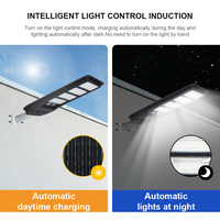 KCD 100W 150W 200W 300W 400W Tout-en-un IP66 Lampadaire Solaire Industriel à LED Alimenté par Cellules Photovoltaïques pour Extérieur