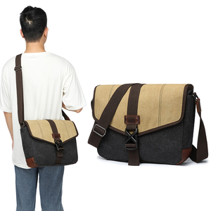 Venta al por mayor popular mensajero bolso de hombro <span class=keywords><strong>hombre</strong></span> Cruz cuerpo bolsas de lona - Product Image 1