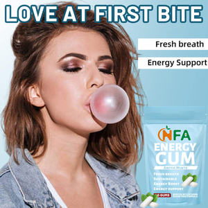 Chewing-gum énergétique avec caféine Avantages pour adultes Goût frais et réduction de la gomme à grignoter Vente en gros OEM - Product Image 5