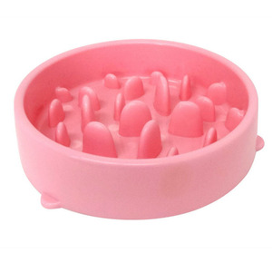 Cuenco de alimentación lenta para mascotas, forma redonda azul y verde para perros y gatos, plato para comer anti-asfixia - Product Image 3