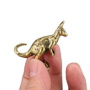 Australische Kangoeroes Grijs Kangoeroes Antieke Vakmanschap Kleine Kangoeroe Messing Speelgoed - Product Image 1