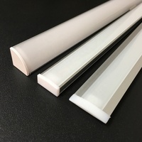 Cache de bande LED en plastique personnalisé, diffuseur linéaire en acrylique PMMA, polycarbonate PC, profilé d'extrusion, abat-jour