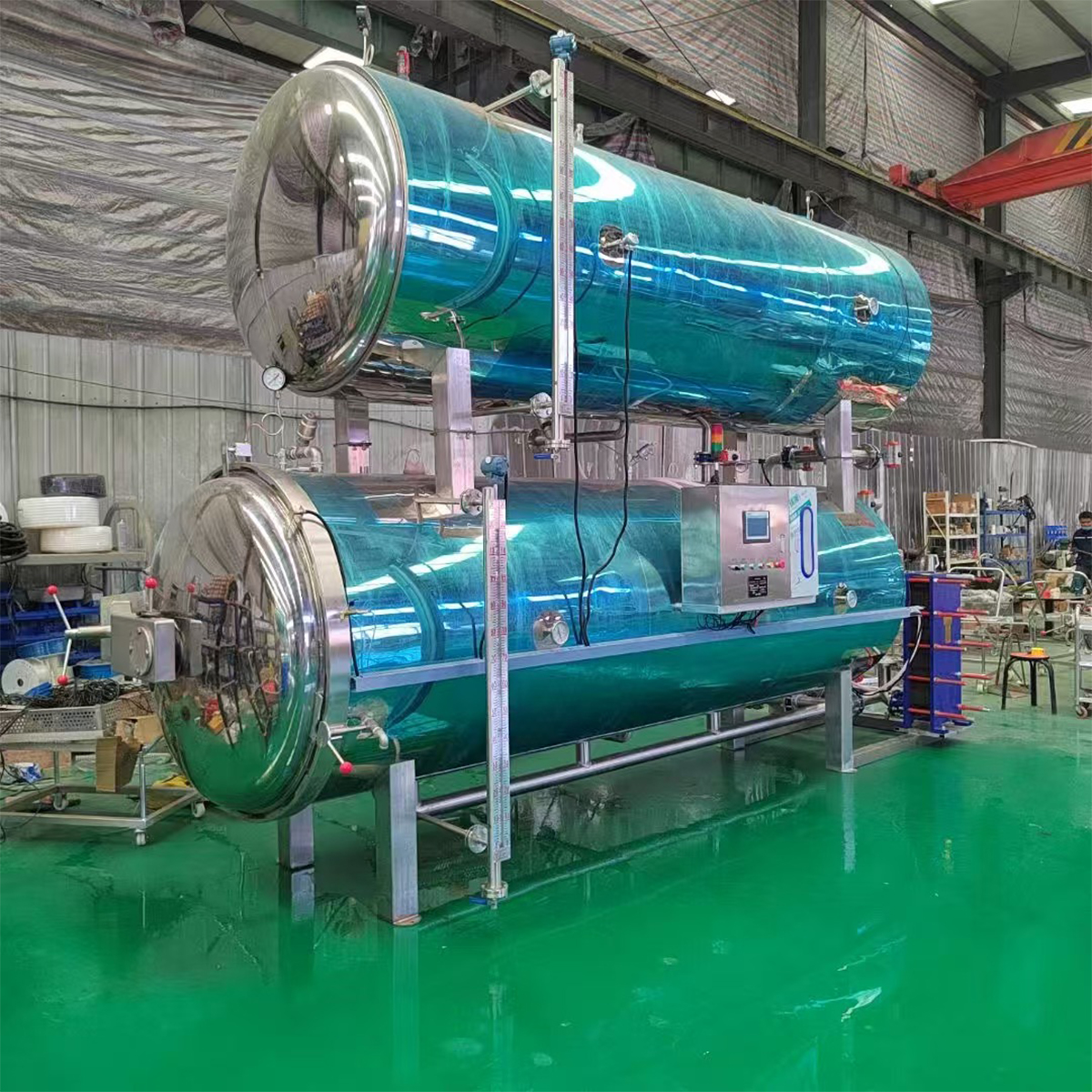 Customized High-Temperature Autoclave Retort Food Sterilizer Automatic Water Bath Spray Steam Sterilizer for Meat Canned New