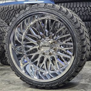 Cerchi Cromati Aggressivi 22X14 24X14 24X16 26X14 26X16 28X16 6X135 6X139.7 6X5.5 8X170 8X6.5 per Gmc 2500 Chevy 1500 2500 - Product Image 1