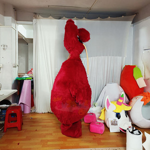 Costume da Mascotte Gigante Personalizzato a Forma di Mostro Rosso, Interattivo e Indossabile, per <span class=keywords><strong>Halloween</strong></span>, Carnevale, Parchi a Tema, Attrazioni ed Eventi a <span class=keywords><strong>Noleggio</strong></span> - Product Image 3