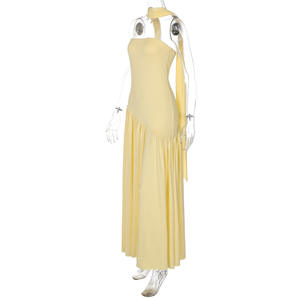 Vestido Largo sin Tirantes con Abertura Lateral para Mujer, 8 Colores Disponibles, para Fiesta, Club, Baile de Graduación, Ropa Casual de Verano, Tallas S-L - Product Image 3