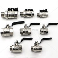 Vanne à bille en laiton de bonne qualité pour eau DN15 - DN20 pression PN40 Cw617n ou HPB57-3 vanne à bille d'eau
