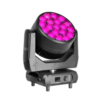 K15 19X40W B-eye Led Lampu Kepala Bergerak RGBW 4in1 Pixel Zoom Beam Wash Pro Hiburan Pencahayaan Panggung untuk Konser