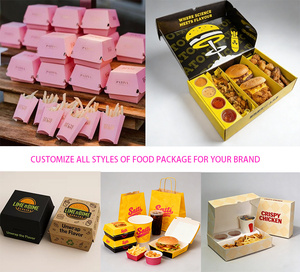 กล่องบรรจุภัณฑ์พิมพ์ลายตามสั่งสำหรับใส่ซอส<span class=keywords><strong>ไก่</strong></span><span class=keywords><strong>ทอด</strong></span> กล่องใส่ปลาทอด เฟรนช์ฟรายส์ พร้อมช่องแบ่ง - Product Image 5