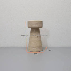 شمعدان كرة عربية رمضانية مبخرة خشبية رخامية من الحجر الجيري شمعدان - Product Image 3