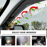 Pour 2015-2024 Ford F150 US modèle déflecteurs de vent fenêtre latérale pare-pluie visière PC matériel Compatible voiture fenêtre visière déflecteur