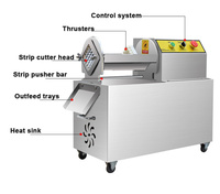 Fabriek Die Volautomatische Hete Verkoop Zoete Kreuk Gesneden Bevroren Aardappel Frietjes Maken Machine