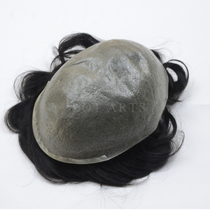 Toupee de Cabello Humano Remy Indio al por Mayor, Grado AAA, Liso, 18 Pulgadas de Largo, Piel Súper Delgada (0.02-0.04 de Grosor), Económico para Hombres - Product Image 6