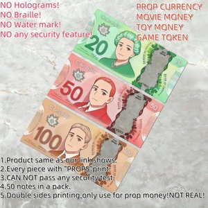Tiền đạo cụ siêu mỏng Canada, dùng cho phim ảnh, trang trí sự kiện và đạo cụ, tiền giấy đô la giả, trông như thật, làm bằng nhựa - Product Image 6
