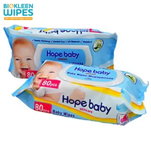 Biokleen Customized Logo Wholesale Biodegradable Unscented & Hypoallergenic Newborn Biodegradable Baby'S Wet Wipes