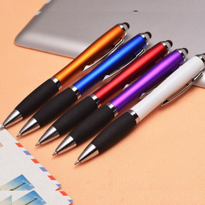 M007 Wholesale Advertising Cheap promotional <b>Pen</b> With Stylus Custom Logo Plastic Ballpoint <b>pen</b> - Product Image 3