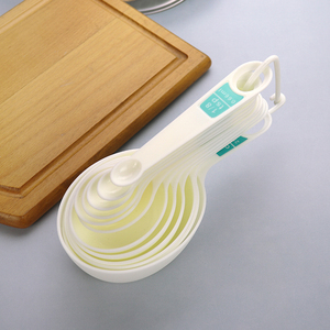 Kitchen Baking <b>Measuring</b> Set Multi Purpose 12 Pieces White Nesting Plastic <b>Measuring</b> <b>Spoon</b> and <b>Measuring</b> Cup Sets - Product Image 2