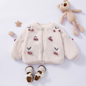 Chaqueta de lana de cereza óptima <span class=keywords><strong>para</strong></span> niños y <span class=keywords><strong>niñas</strong></span> Estilo de chaqueta con cierre de botones <span class=keywords><strong>para</strong></span> Otoño Invierno y otoño Temporadas OEM y ODM - Product Image 1