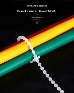 調整可能なセルフロック式ビーズ付きナイロンケーブルタイ、卸売、黒白、複数仕様、PA66素材 - Product Image 6