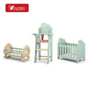 Nouvelle <span class=keywords><strong>Chaise</strong></span> <span class=keywords><strong>Haute</strong></span> <span class=keywords><strong>en</strong></span> <span class=keywords><strong>Bois</strong></span> Lune et Étoile 2026 avec Ceinture de Sécurité pour Jeu d'Imitation W08F054 - Product Image 3